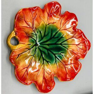 Chris Madden for Home collection leaf plate ceramic 8.25" x 8.5" new